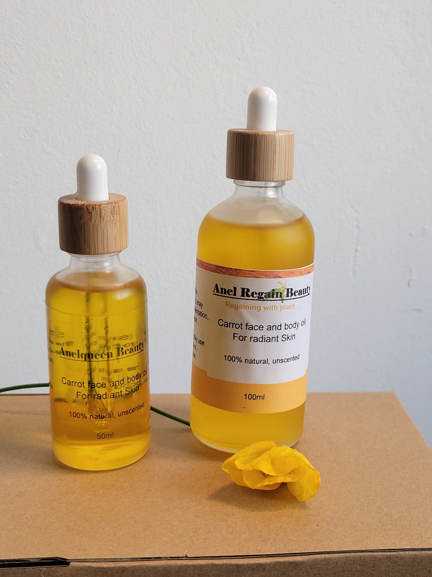 Carrot face and body oil - 100ml, 50ml